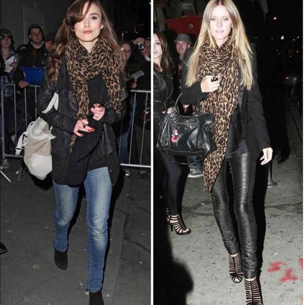 Louis Vuitton Leopard Print scarf